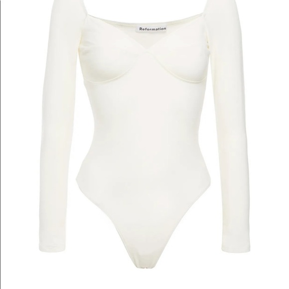 NWT Reformation Heather Bodysuit size L - Picture 2 of 6